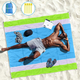 Illustration for article titled Up to 50% Off OKEECA Oversized 82 X79 Sand Free Beach Mat for Travel, Camping Music Festival